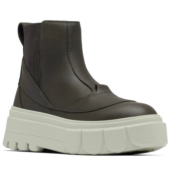 SOREL CARIBOU X Waterproof Platform Chelsea Boot Size 10 Leather Cushioned New - Picture 12 of 14